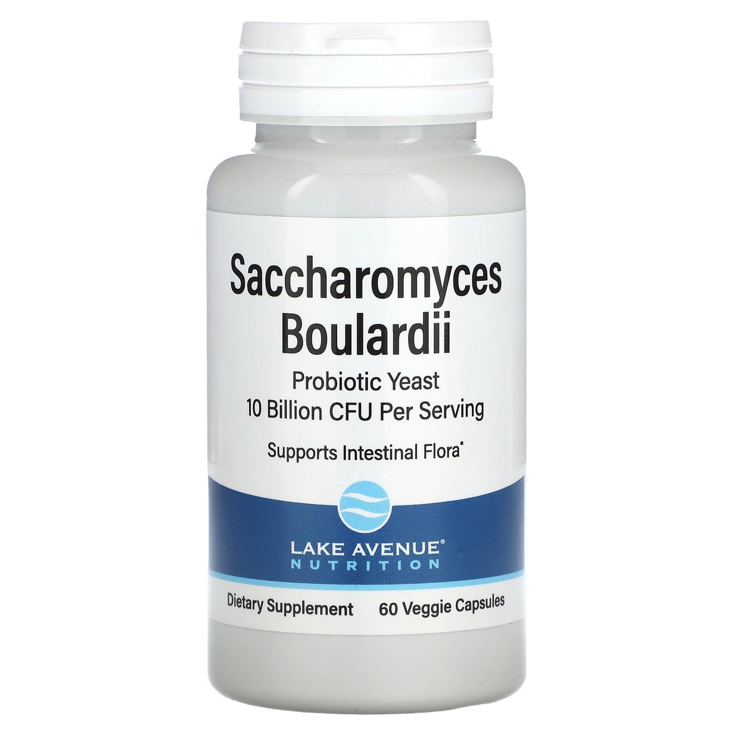 Lake Avenue Nutrition-Saccharomyces Boulardii-10 Billion CFU-60 Veggie Capsules