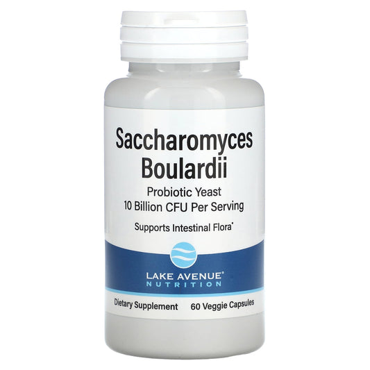 Lake Avenue Nutrition-Saccharomyces Boulardii-10 Billion CFU-60 Veggie Capsules