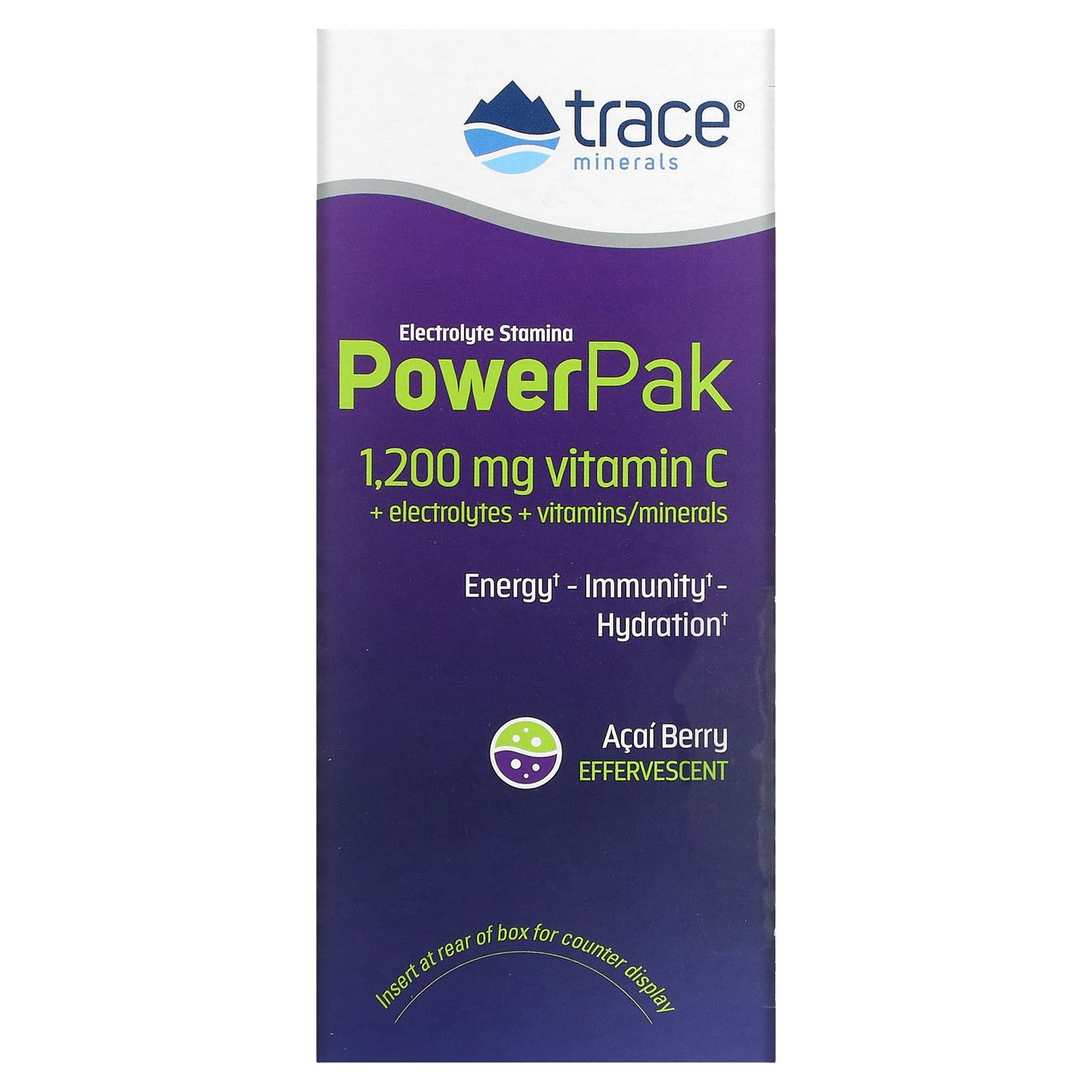 Trace Minerals ®-Electrolyte Stamina PowerPak-Acai Berry-30 Packets-0.18 oz (5.2 g) Each