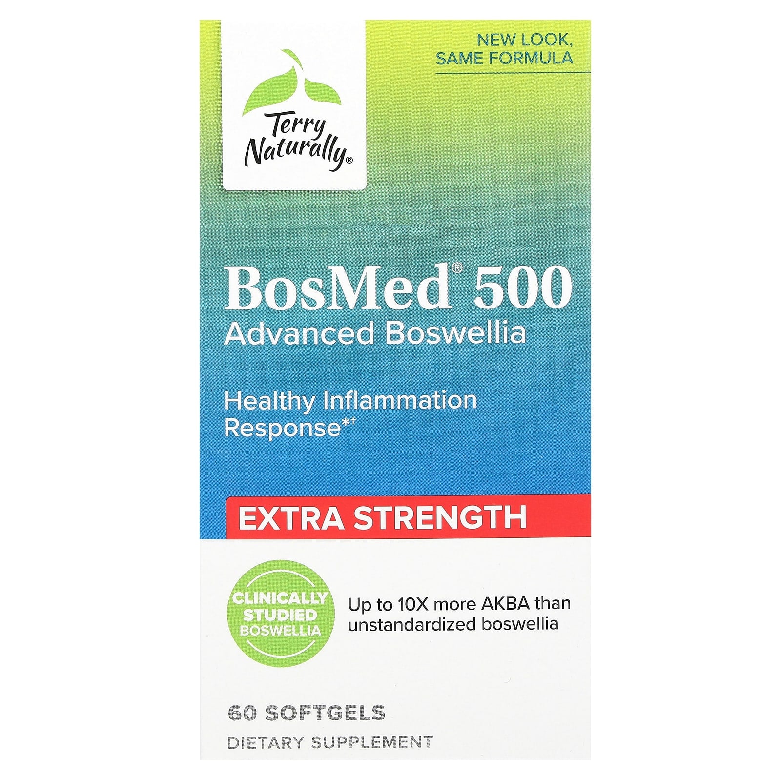 Terry Naturally-BosMed 500-Advanced Boswellia-Extra Strength-60 Softgels