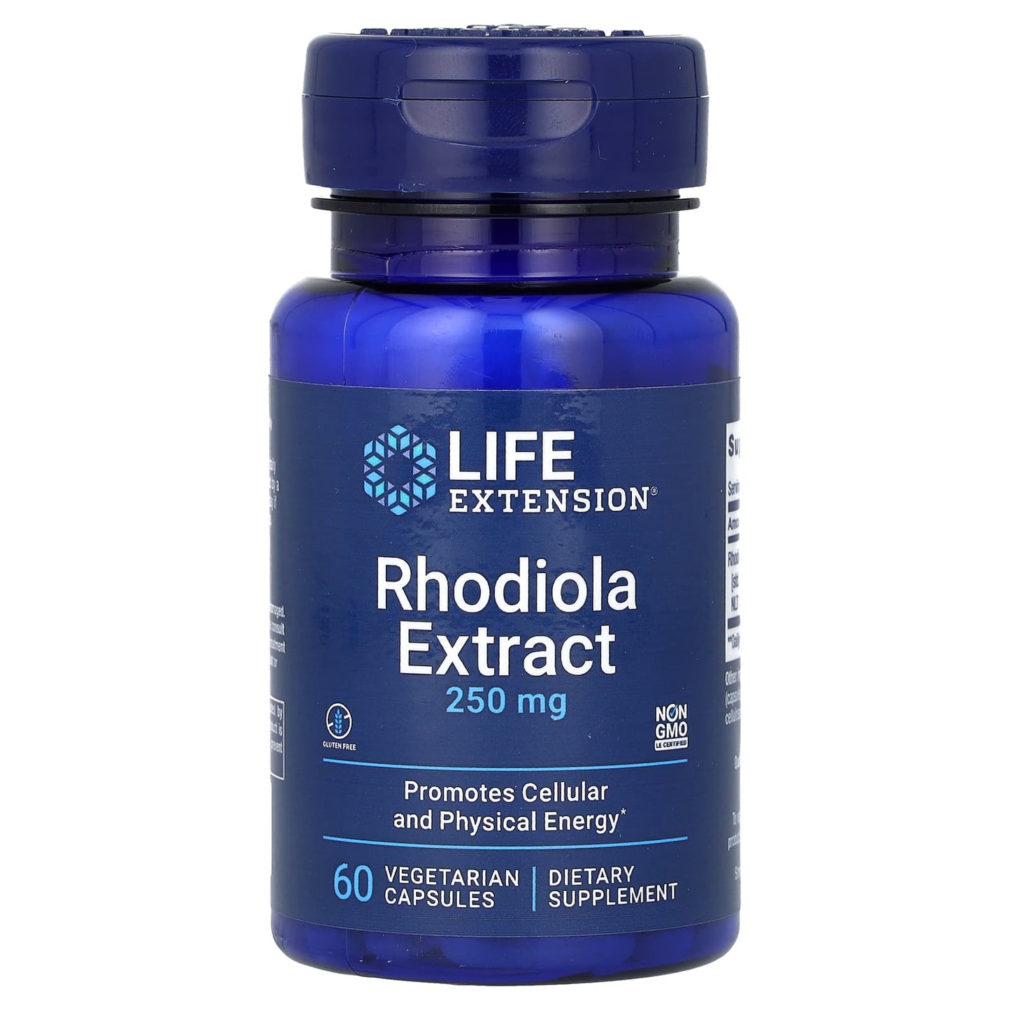 Life Extension-Rhodiola Extract-250 mg-60 Vegetarian Capsules