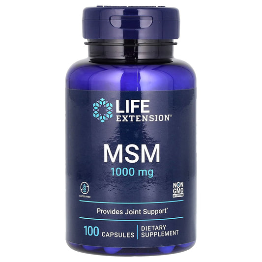 Life Extension-MSM-3,000 mg-100 Capsules (1,000 mg per Capsule)