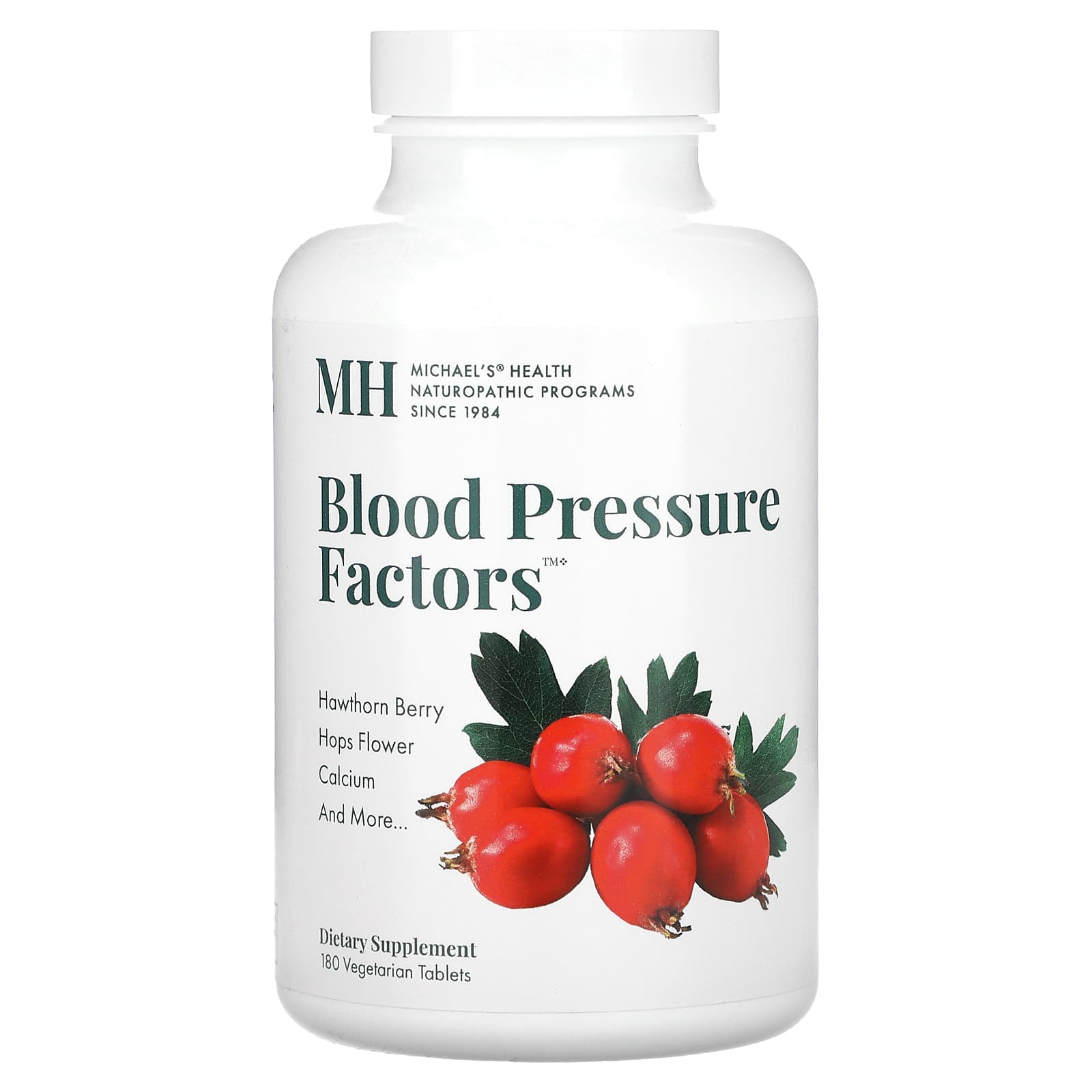 Michael's Naturopathic-Blood Pressure Factors-180 Vegetarian Tablets