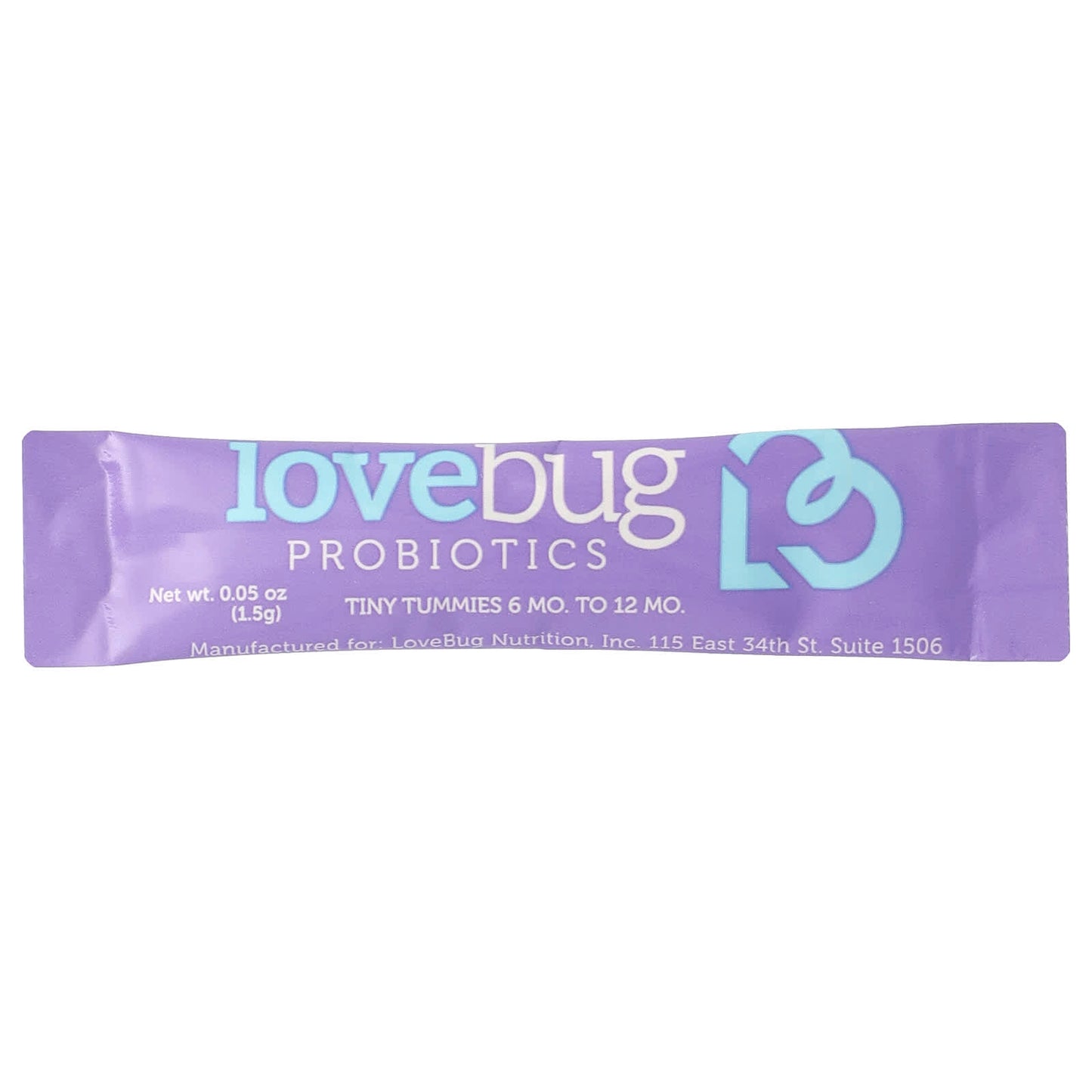 LoveBug Probiotics, Baby Probiotics, 6-12 Months, 4 Billion CFU, 30 Single Serve Stick Packs