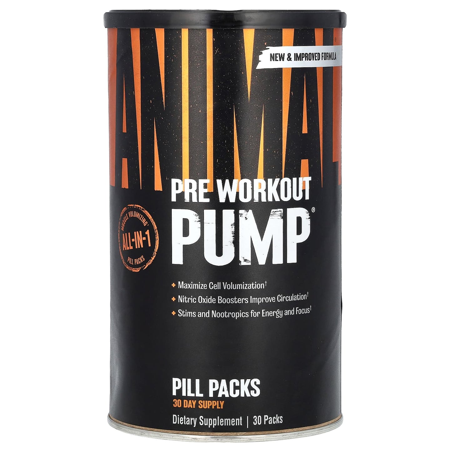 Animal-Pre Workout Pump-Pill Packs -30 Packs