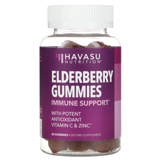 Havasu Nutrition-Elderberry Gummies-Natural Berry-60 Gummies