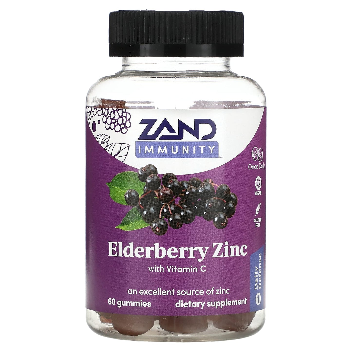 Zand-Immunity-Elderberry Zinc with Vitamin C-60 Gummies