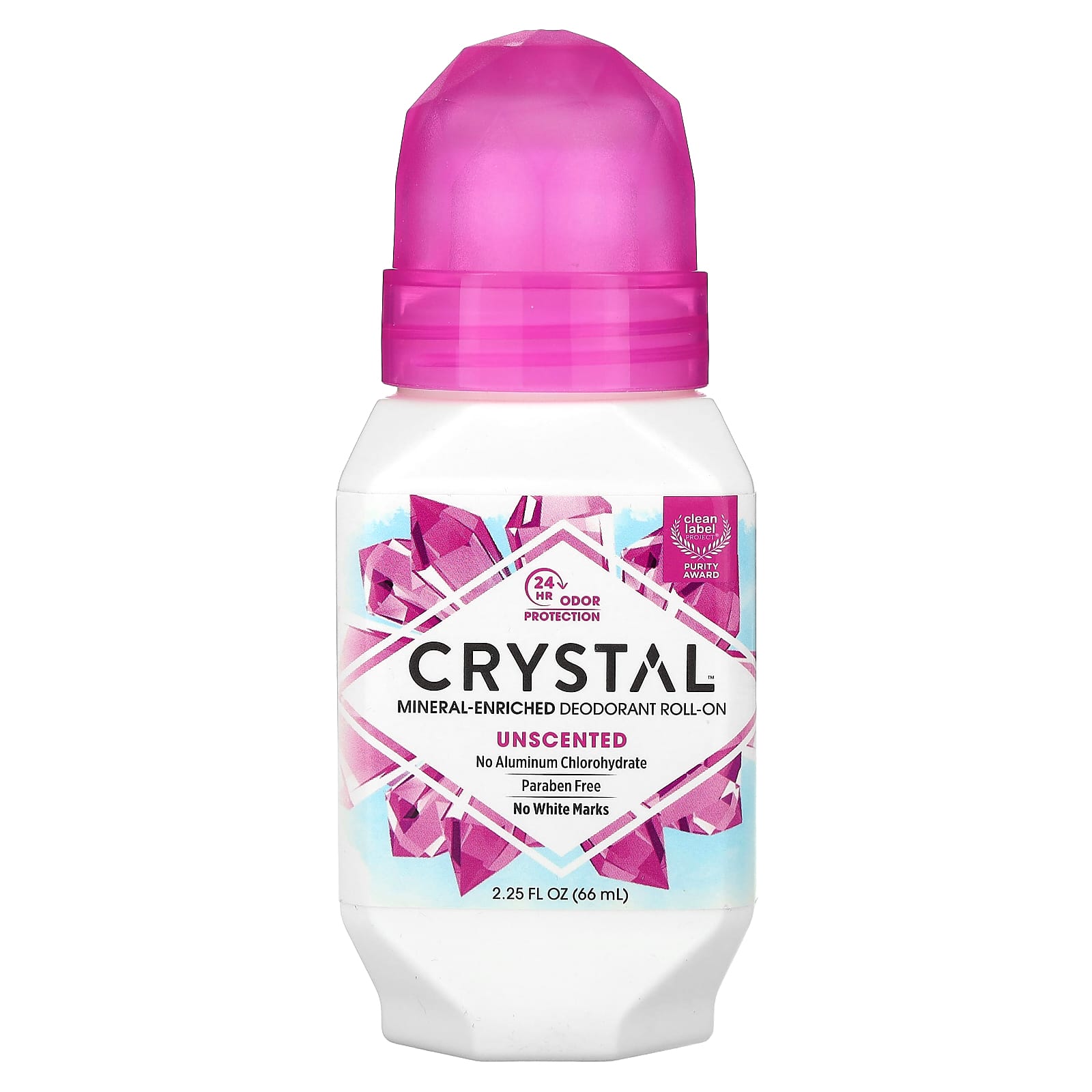 Crystal-Mineral-Enriched Deodorant Roll-On-Unscented-2.25 fl oz (66 ml)