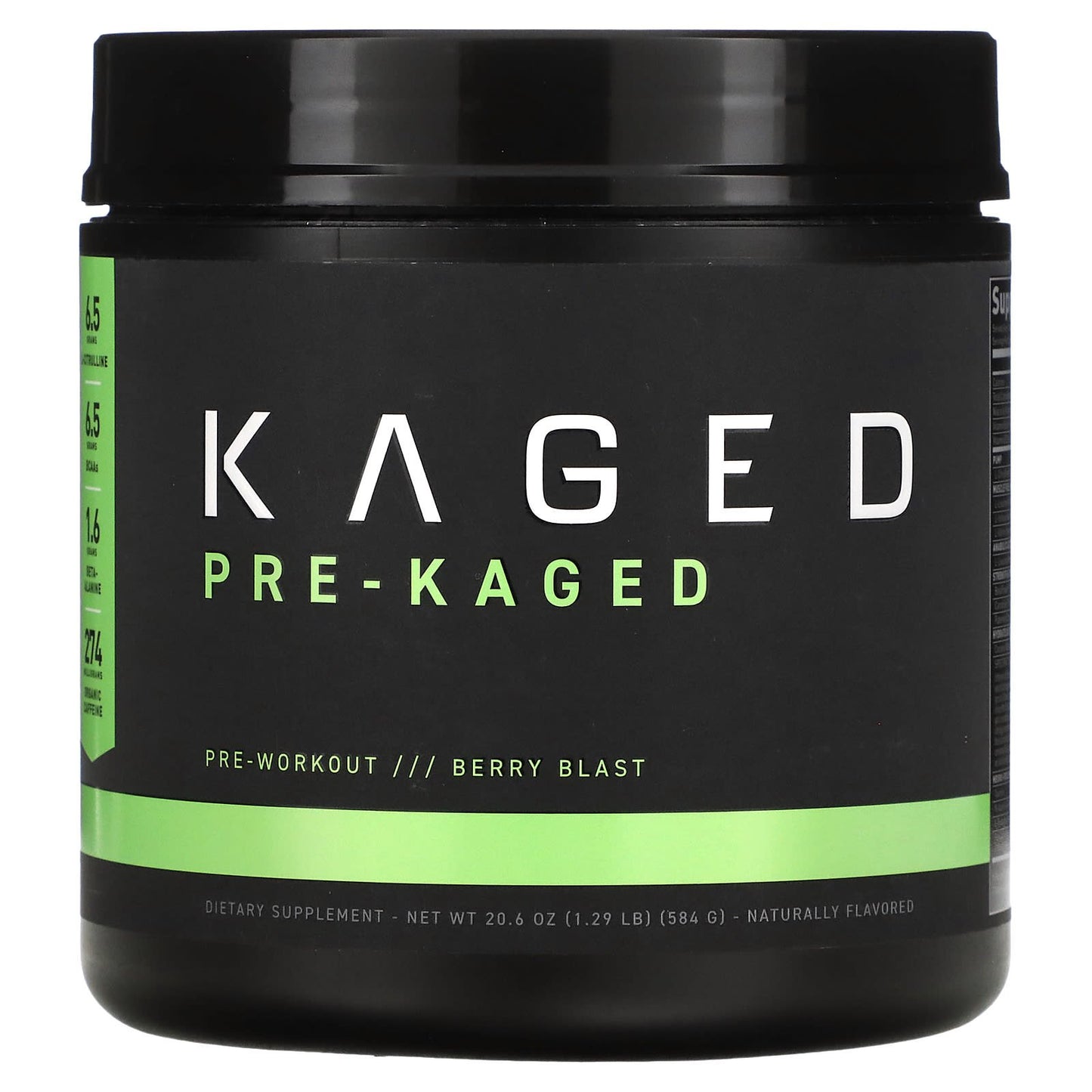 Kaged-PRE-KAGED- Pre-Workout-Berry Blast-1.29 lb (584 g)