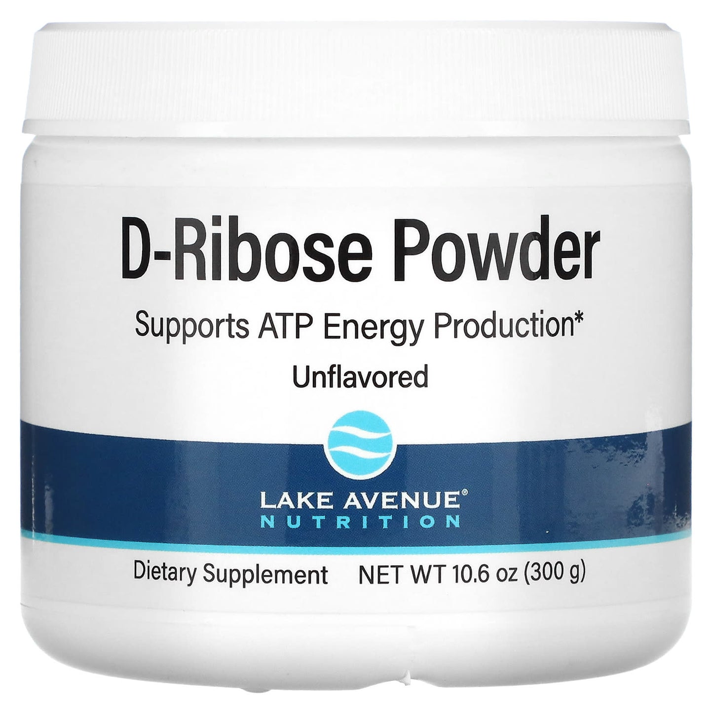 Lake Avenue Nutrition-D-Ribose Powder-Unflavored-10.6 oz (300 g)