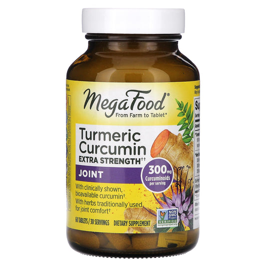 MegaFood-Turmeric Curcumin-Extra Strength-Joint-60 Tablets