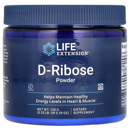 Life Extension-D-Ribose Powder-5.29 oz (150 g)