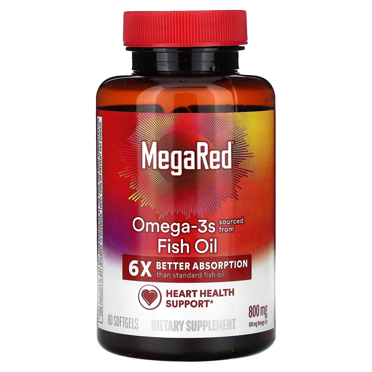 Schiff, MegaRed, Omega-3s Fish Oil, Vanilla, 800 mg, 80 Softgels