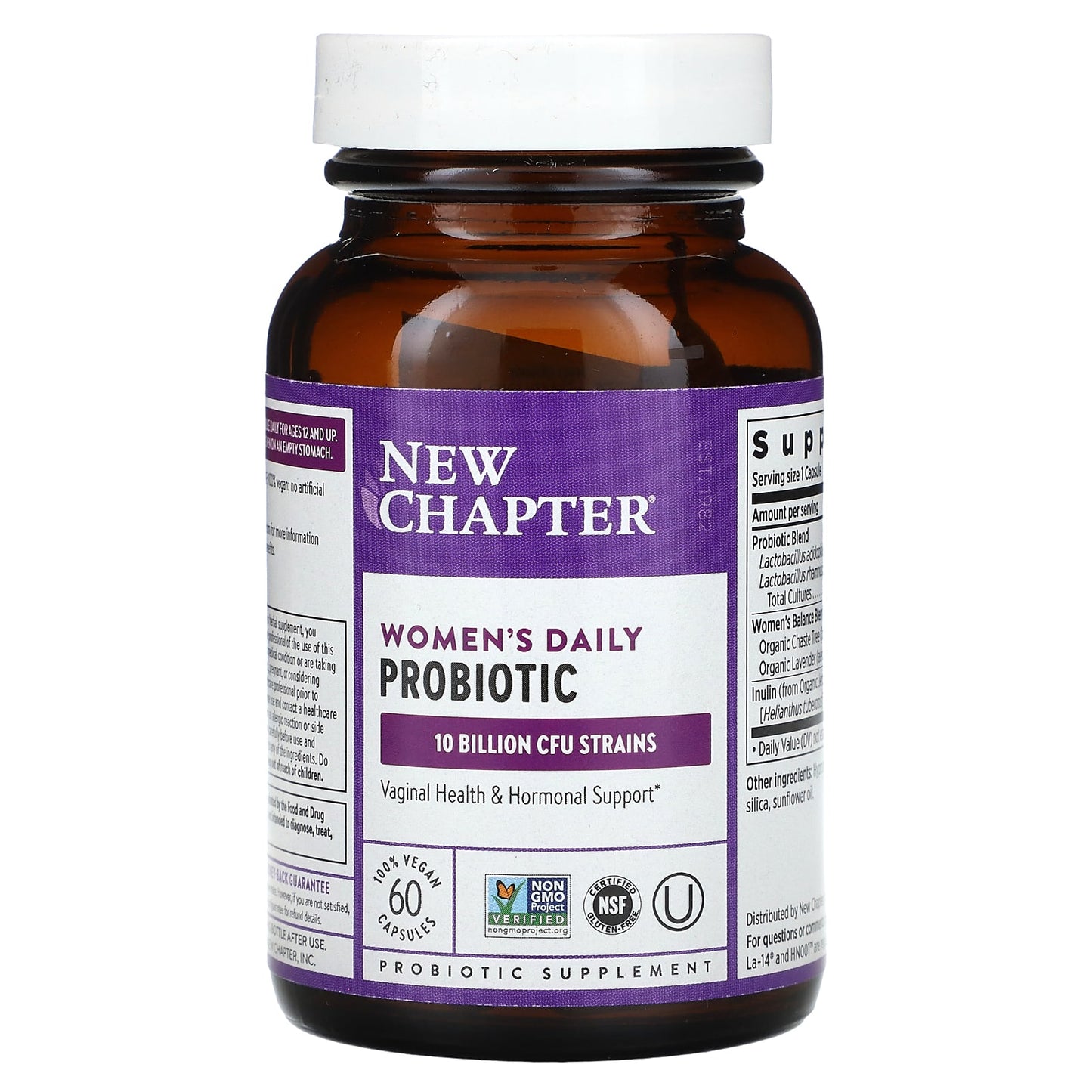 New Chapter, Women's Daily Probiotic, 10 Billion CFU, 60 Vegan Capsules