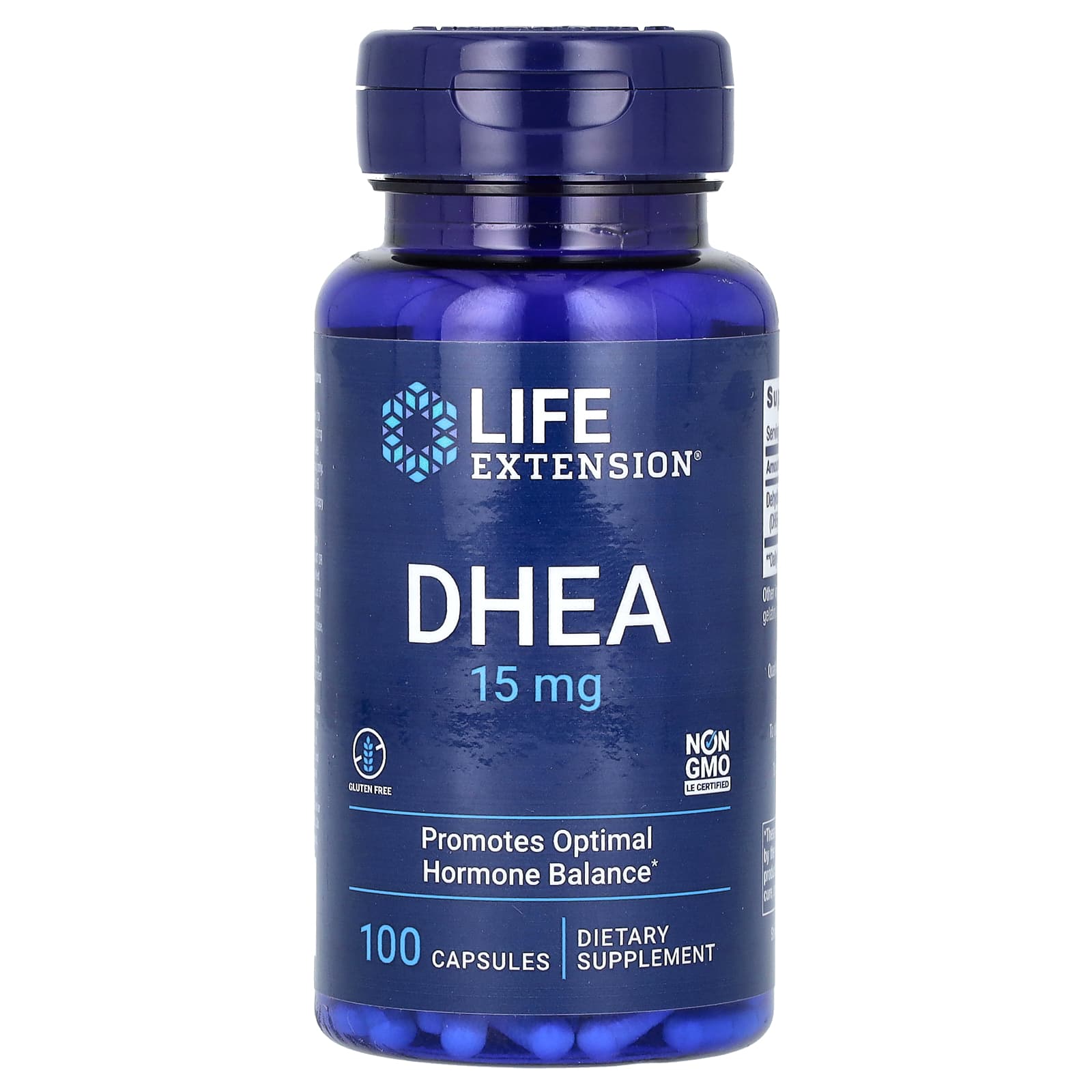 Life Extension-DHEA-15 mg-100 Capsules