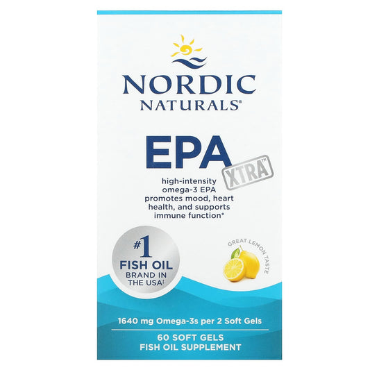 Nordic Naturals-EPA Xtra-Great Lemon-60 Soft Gels