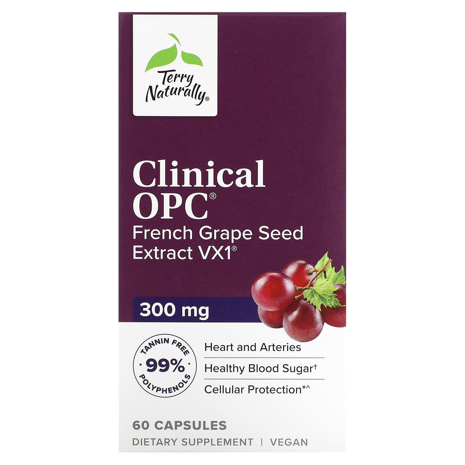 Terry Naturally-Clinical OPC-300 mg-60 Capsules