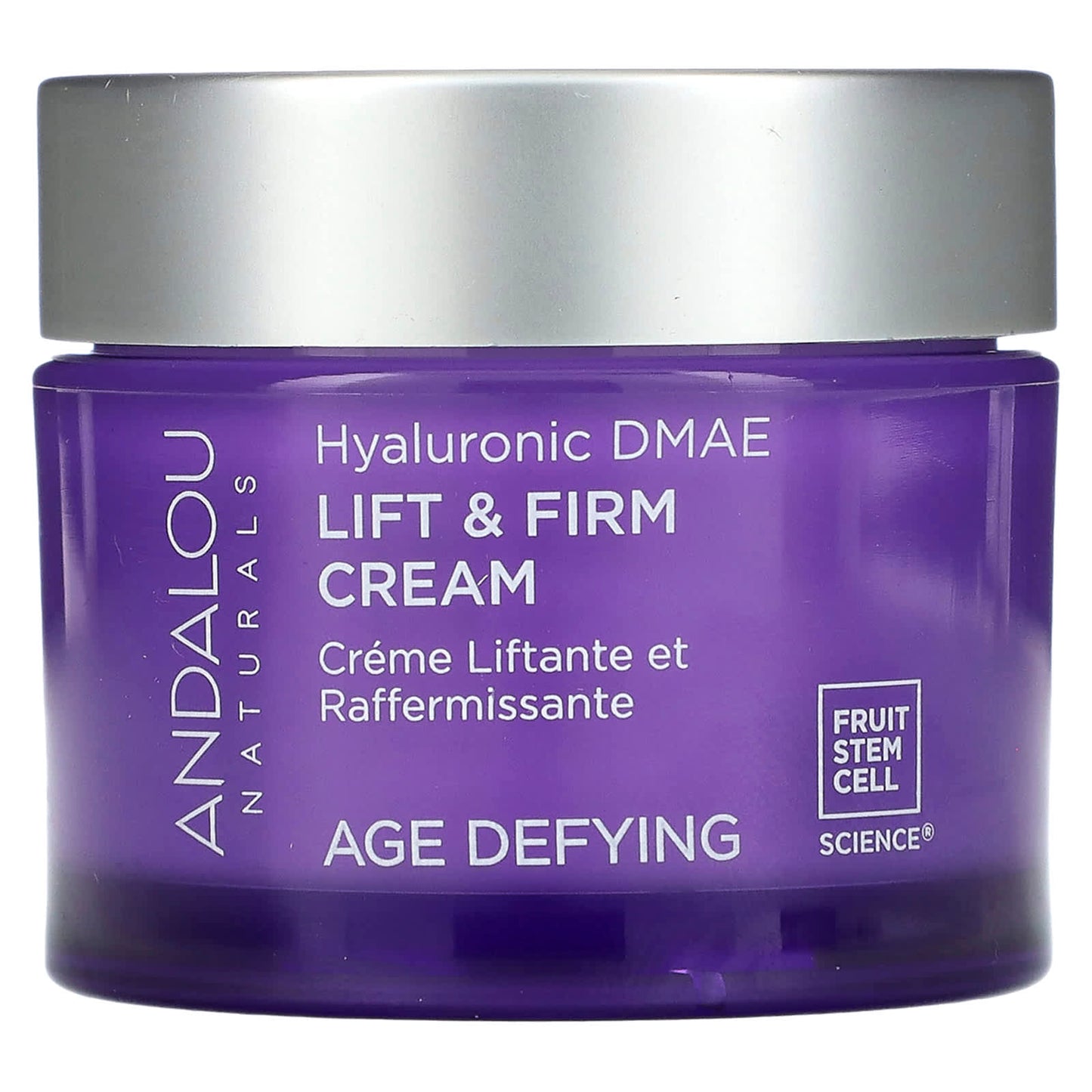 Andalou Naturals-Lift & Firm Cream-Hyaluronic DMAE-Age Defying-1.7 oz (50 g)