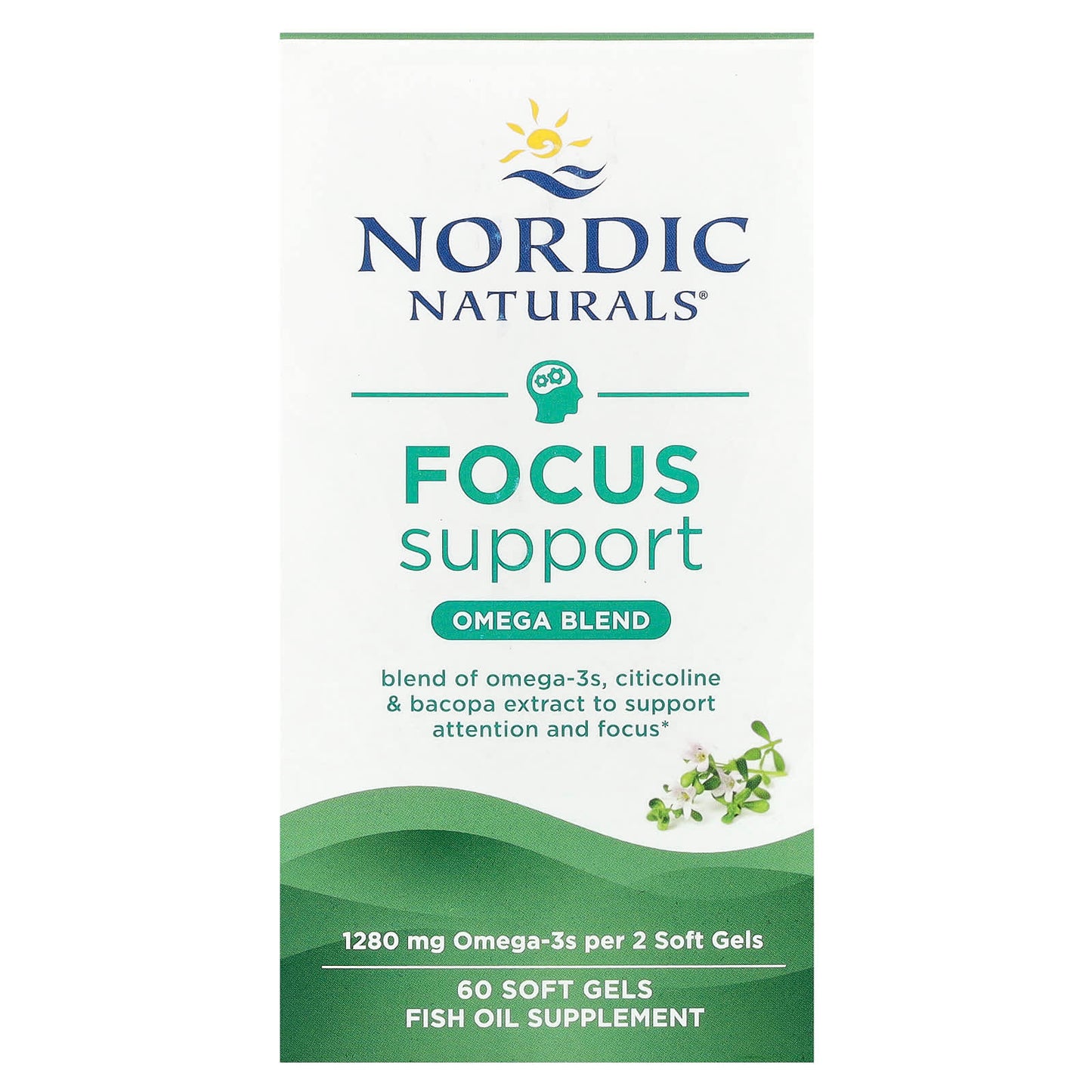 Nordic Naturals-Focus Support-Omega Blend-60 Soft Gels