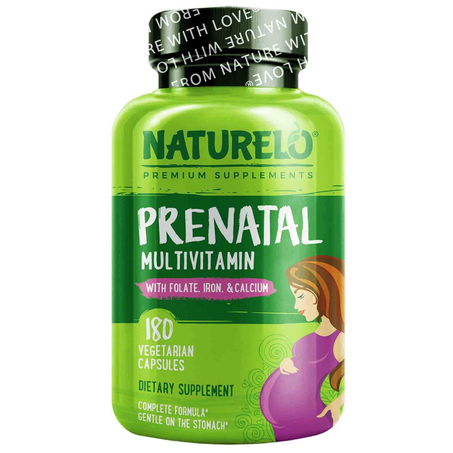 NATURELO-Prenatal Multivitamin-180 Vegetarian Capsules