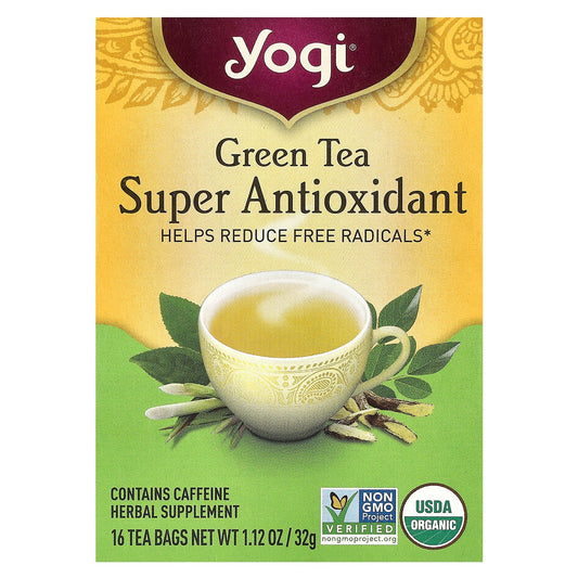 Yogi Tea-Green Tea Super Antioxidant-16 Tea Bags-1.12 oz (32 g)