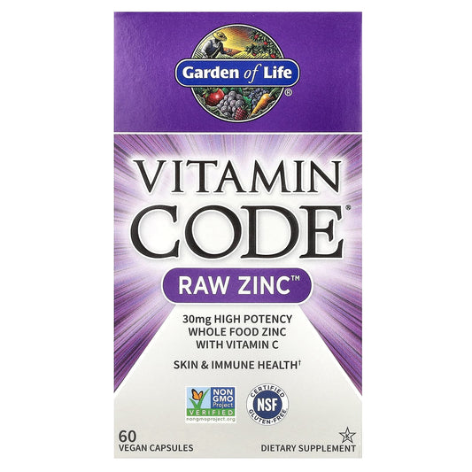 Garden of Life-Vitamin Code-RAW Zinc-60 Vegan Capsules