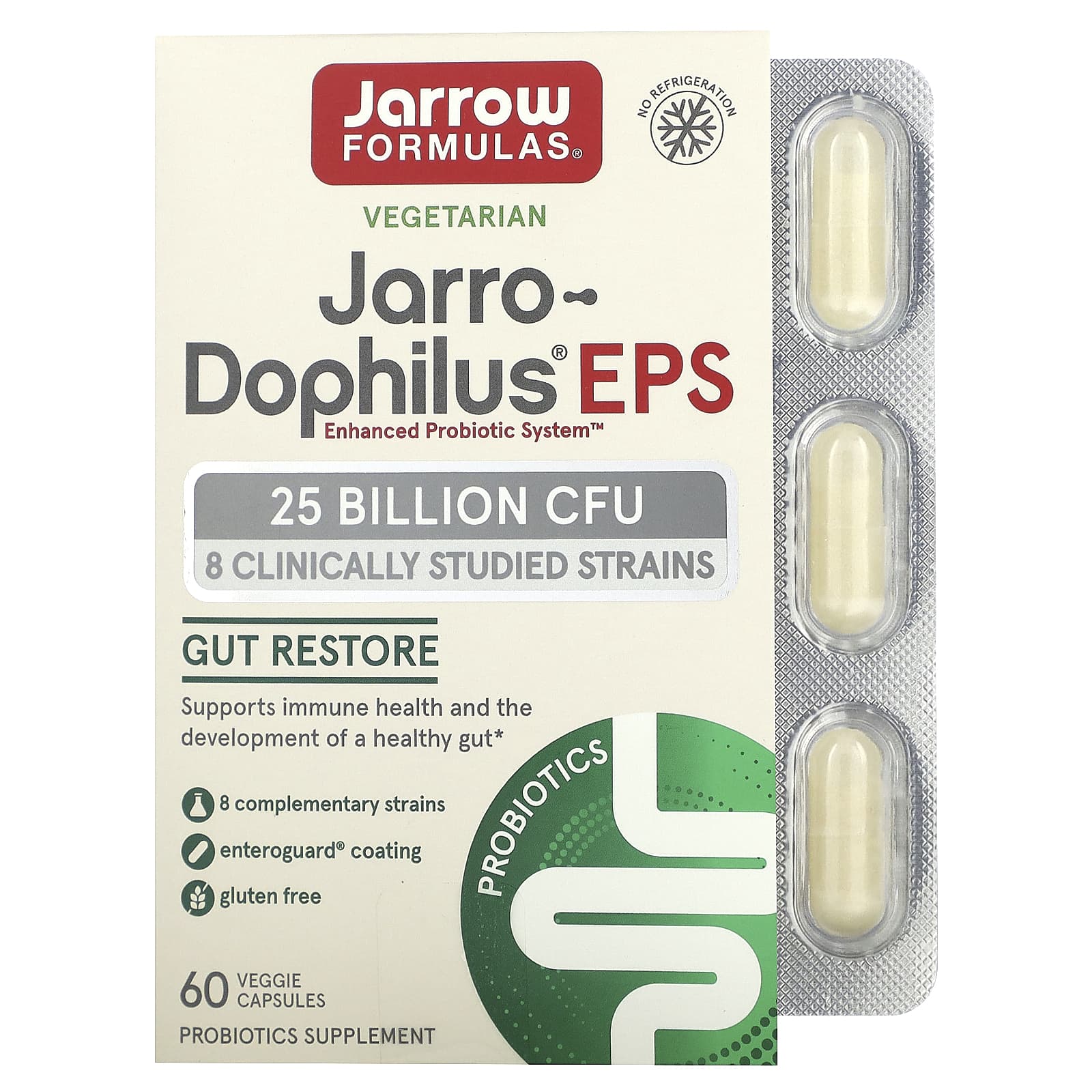 Jarrow Formulas-Jarro-Dophilus EPS-25 Billion CFU-60 Veggie Capsules