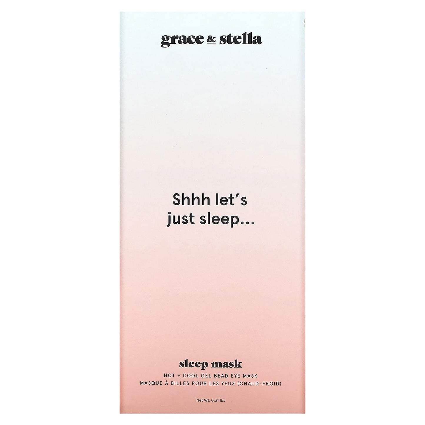 Grace & Stella, Hot + Cool Gel Bead Eye Mask, 0.31 lbs