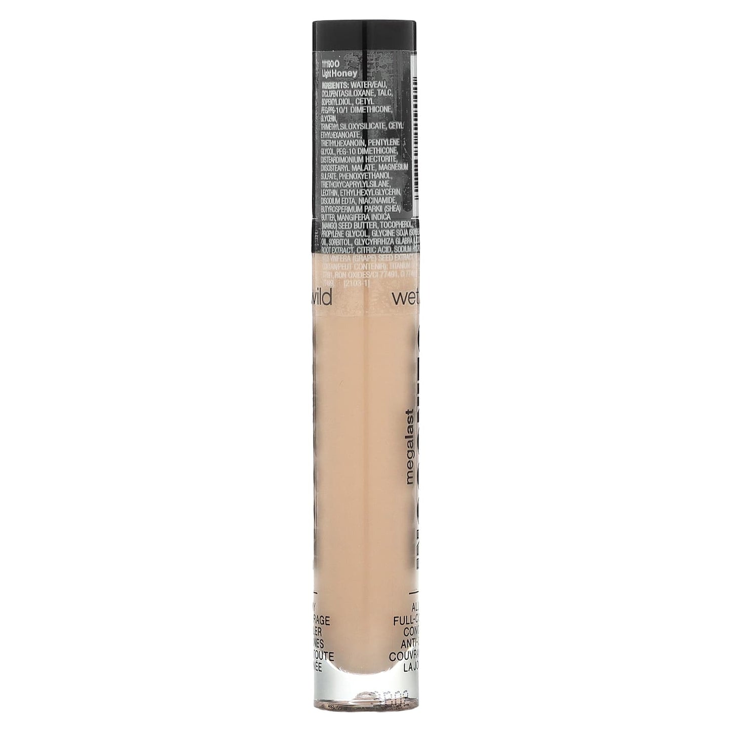 wet n wild, MegaLast, Incognito, All-Day Full-Coverage Concealer, 1111900 Light Honey, 0.18 fl oz (5.5 ml)