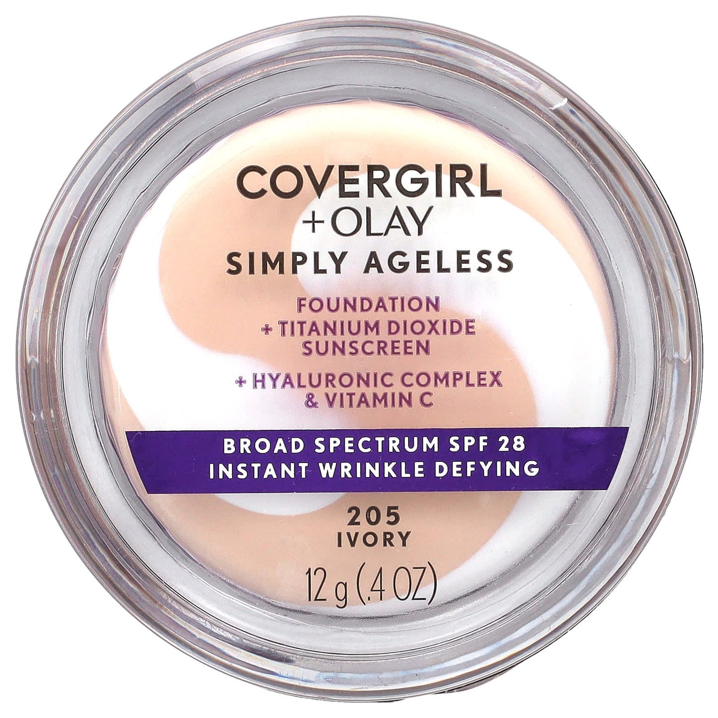 Covergirl-Olay Simply Ageless-Foundation-SPF 28-205 Ivory-0.4 oz (12 g)