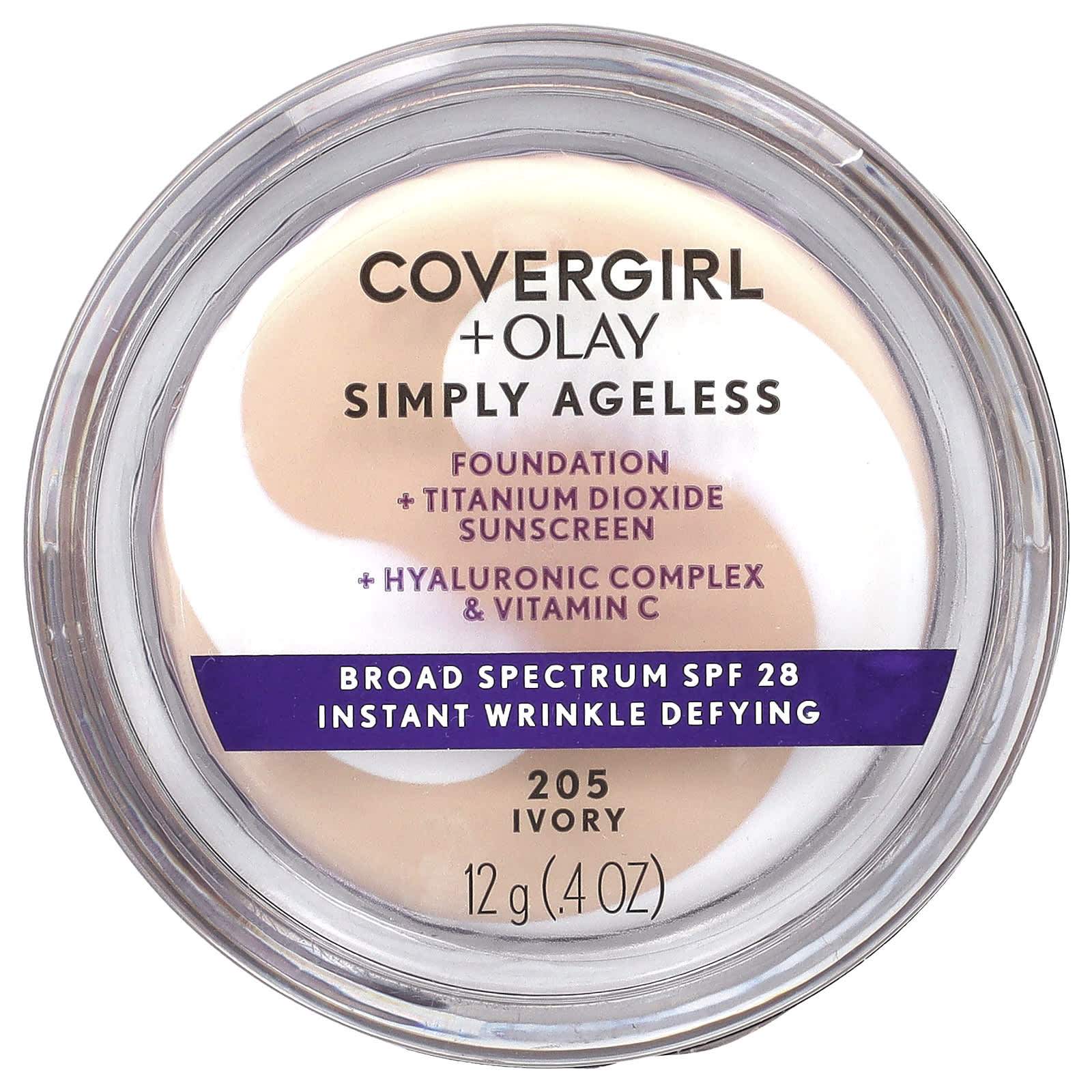 Covergirl-Olay Simply Ageless-Foundation-SPF 28-205 Ivory-0.4 oz (12 g)