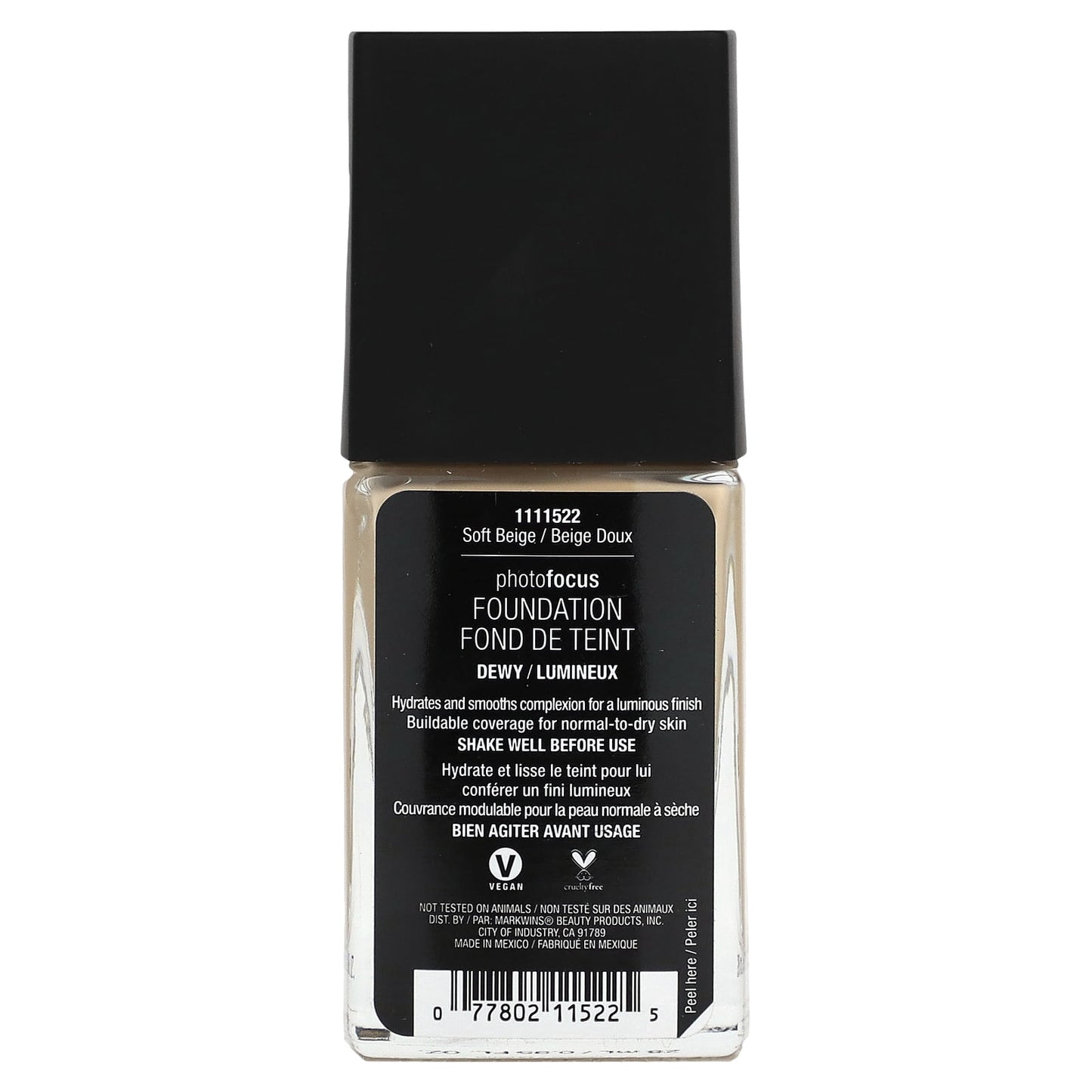 wet n wild, PhotoFocus, Foundation, Dewy, Soft Beige, 0.95 fl oz (28 ml)