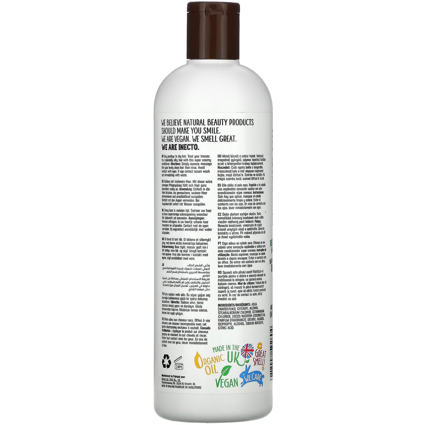 Inecto, Marvellous Moisture Coconut, Conditioner, 16.9 fl oz (500 ml)