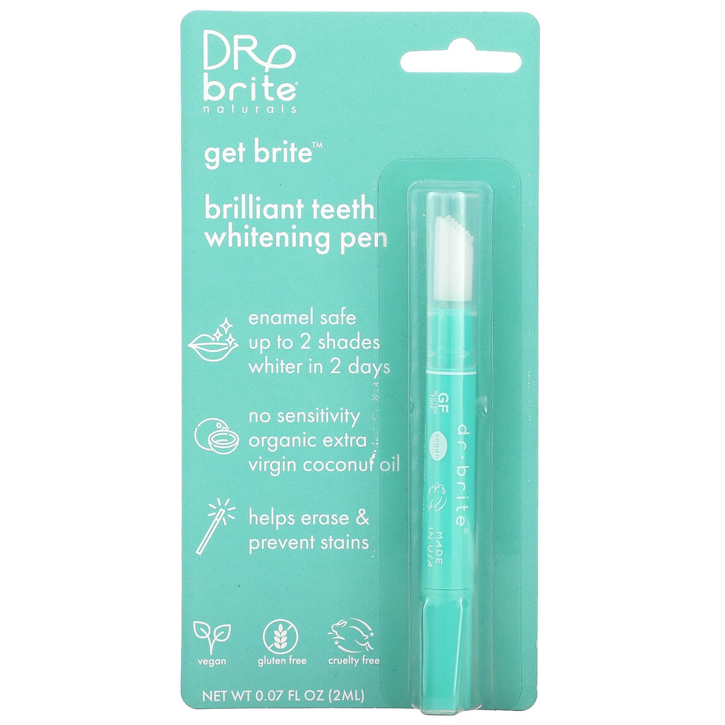 Dr. Brite, Gel Brite, Brilliant Teeth Whitening Pen, 0.07 fl oz (2 ml)