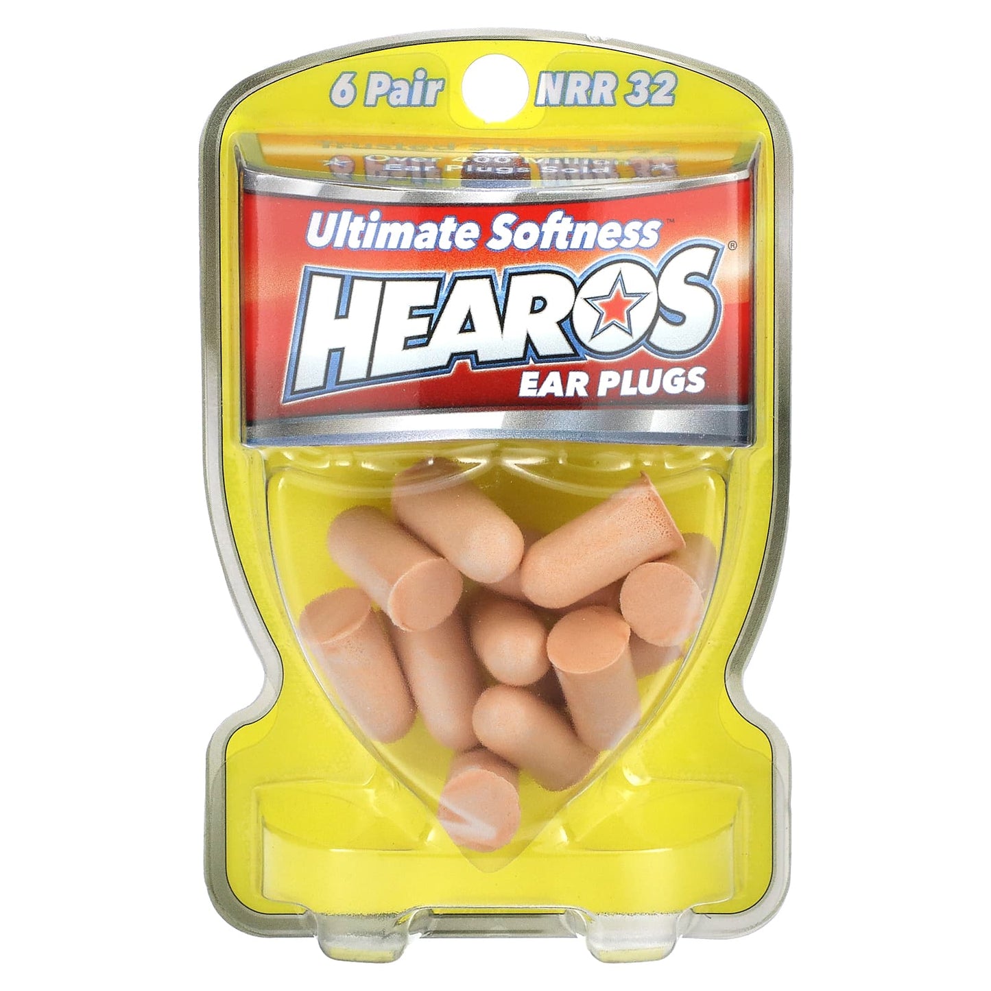 Hearos-Ear Plugs-Ultimate Softness-NRR 32-6 Pair