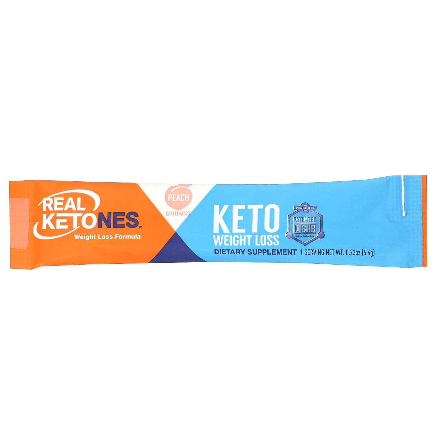 Real Ketones, Shift, Caffeinated Peach, 30 Drink Mix Packets,  0.23 oz (6.4 g) Each