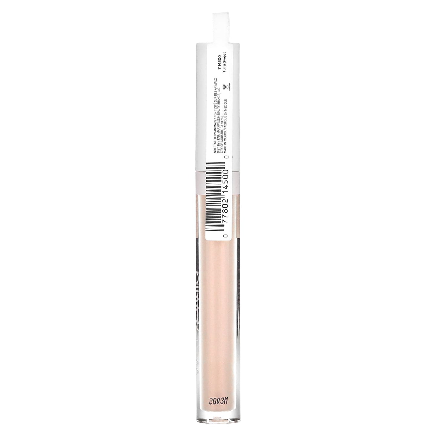 wet n wild, MegaSlicks, Lip Gloss, 1114500 Tutu Sweet, 0.07 fl oz (2.2 ml)