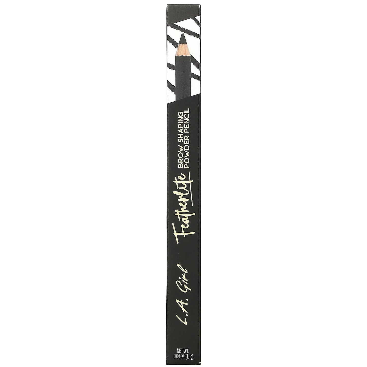 L.A. Girl, Featherlite Brow Shaping Powder Pencil, Dark Brown, 0.04 oz (1.1 g)