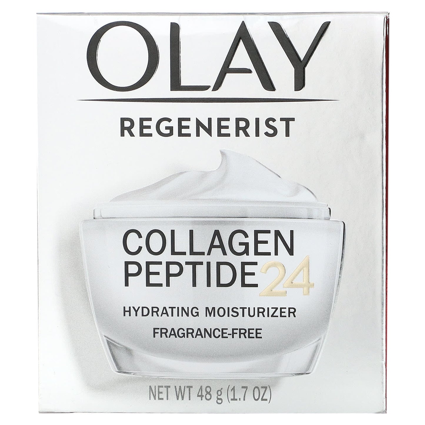 Olay, Regenerist, Collagen Peptide 24, Hydrating Moisturizer, Fragrance-Free, 1.7 oz (48 g)