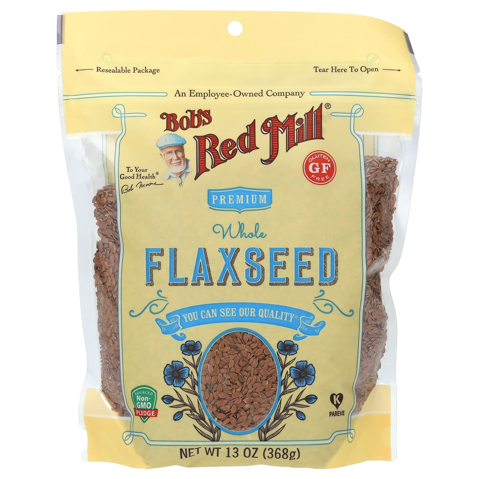 Bob's Red Mill-Premium Whole Flaxseed-13 oz (368 g)