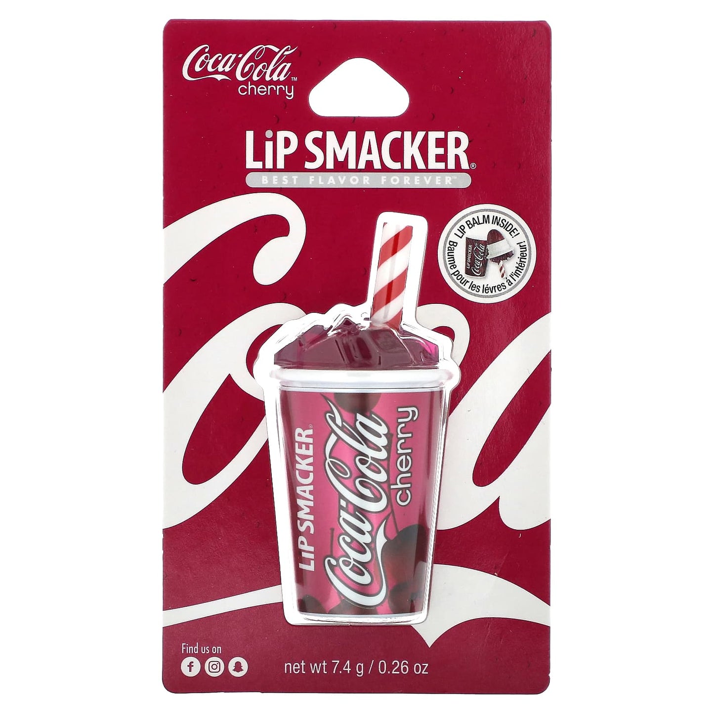 Lip Smacker, Coca-Cola, Lip Balm, Cherry, 0.26 oz 7.4 g