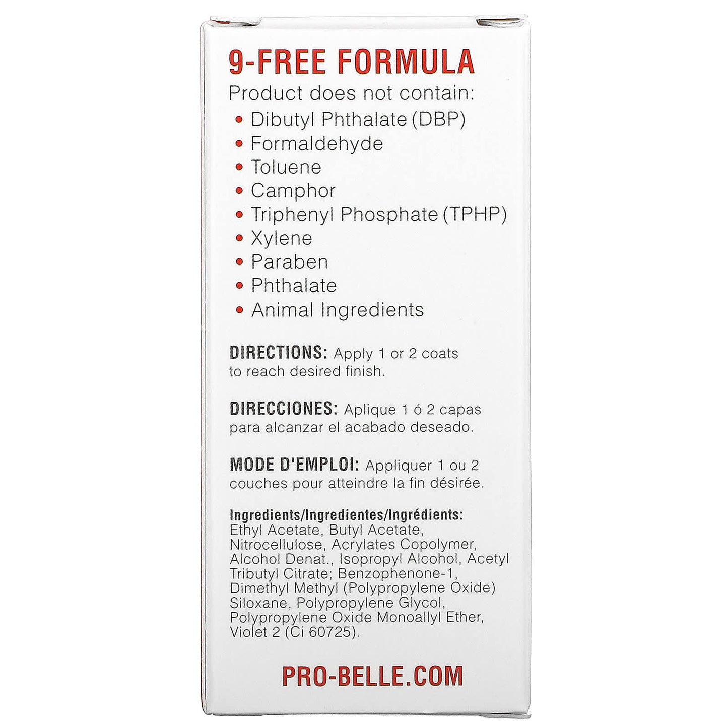 Probelle, Top Coat Sealer, 0.5 fl oz (15 ml)