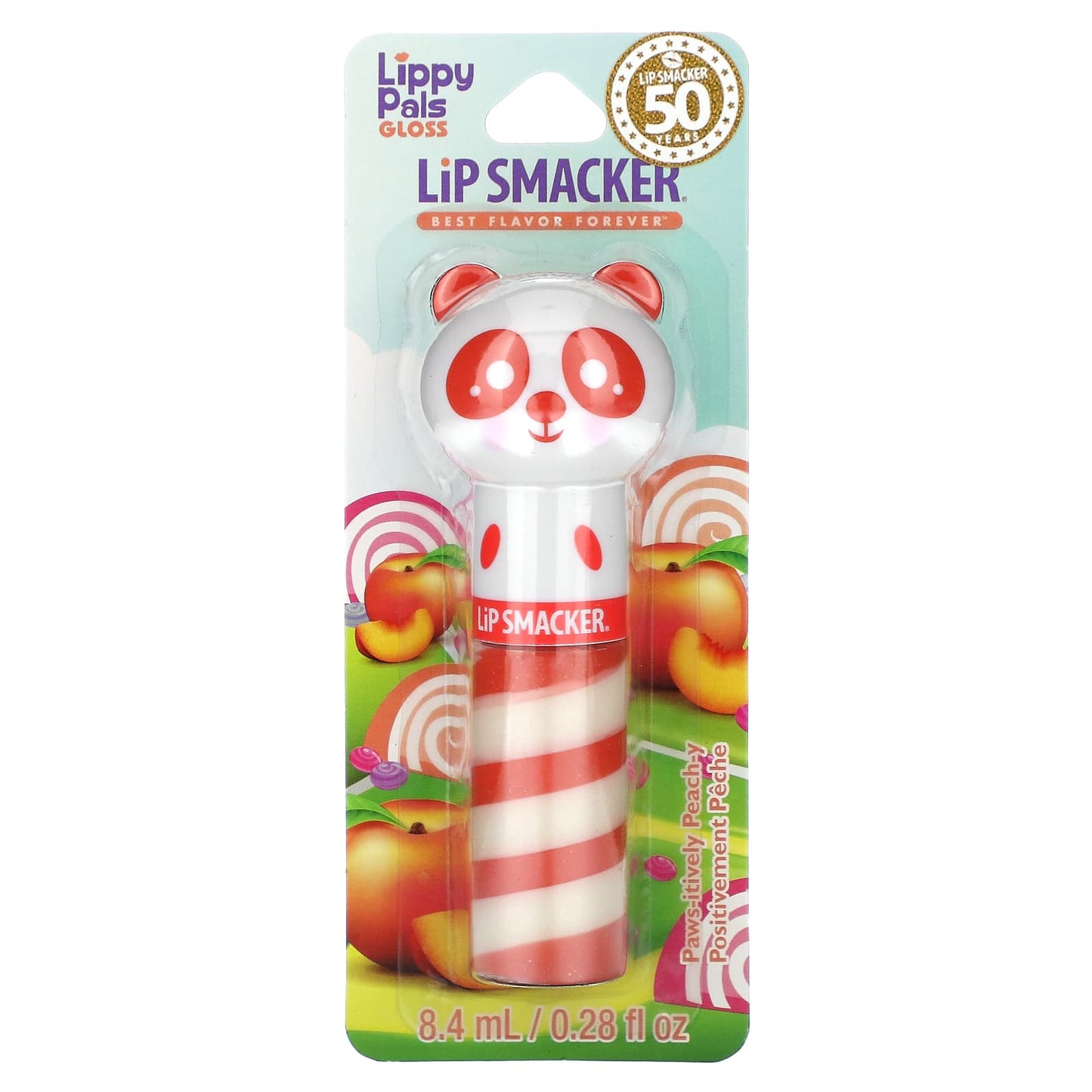 Lip Smacker, Lippy Pals Gloss, Paws-itively Peach-y, 0.28 fl oz  (8.4 ml)