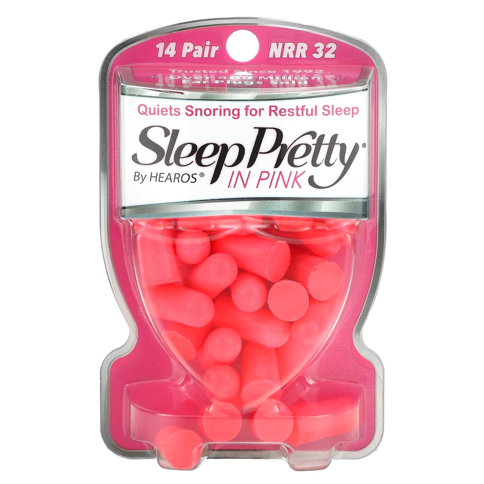 Hearos-Ear Plugs-Sleep Pretty in Pink-14 Pair