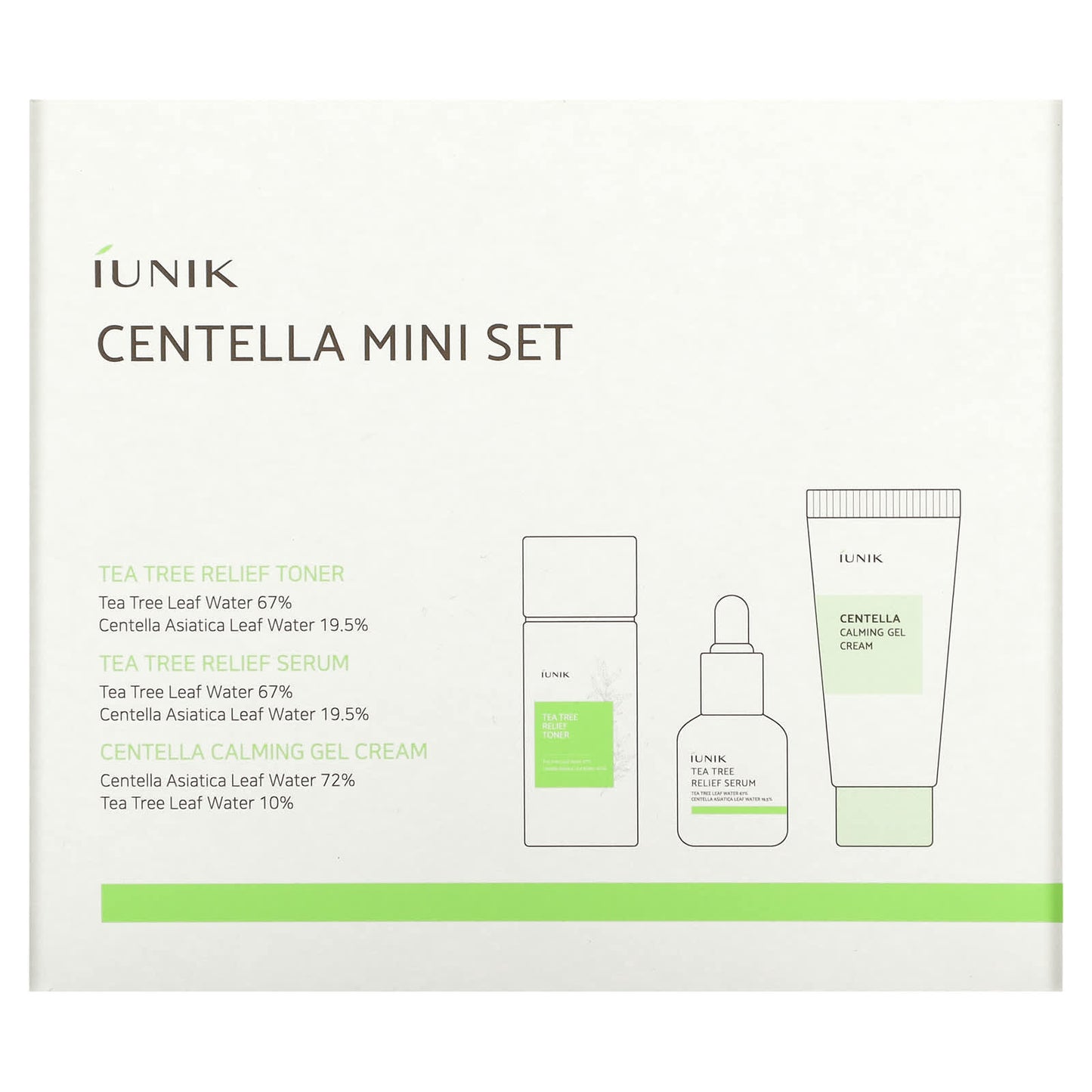 iUNIK, Centella Mini Set , 3 Piece Set