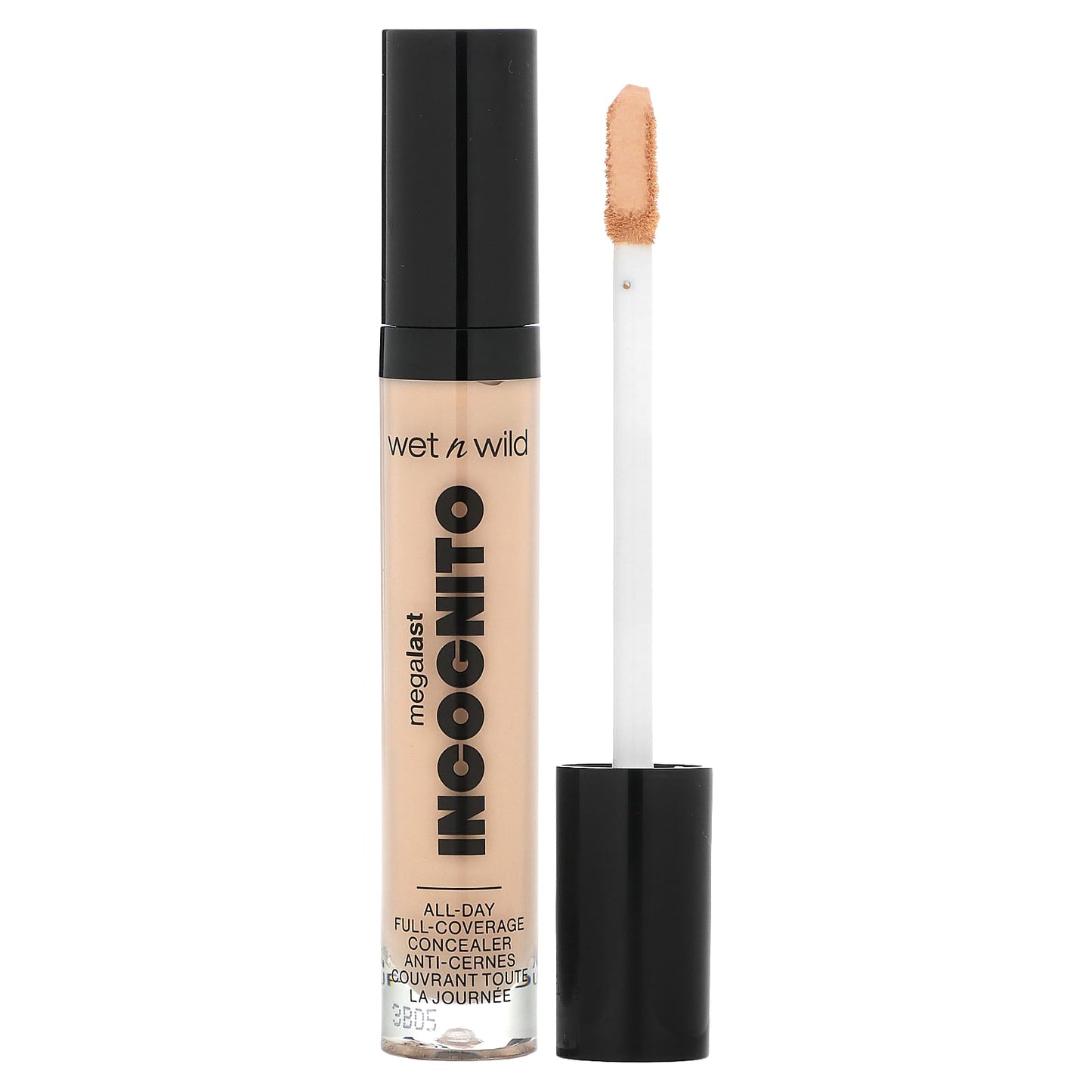 wet n wild-MegaLast-Incognito-All-Day Full-Coverage Concealer-1111899 Light Beige-0.18 fl oz (5.5 ml)