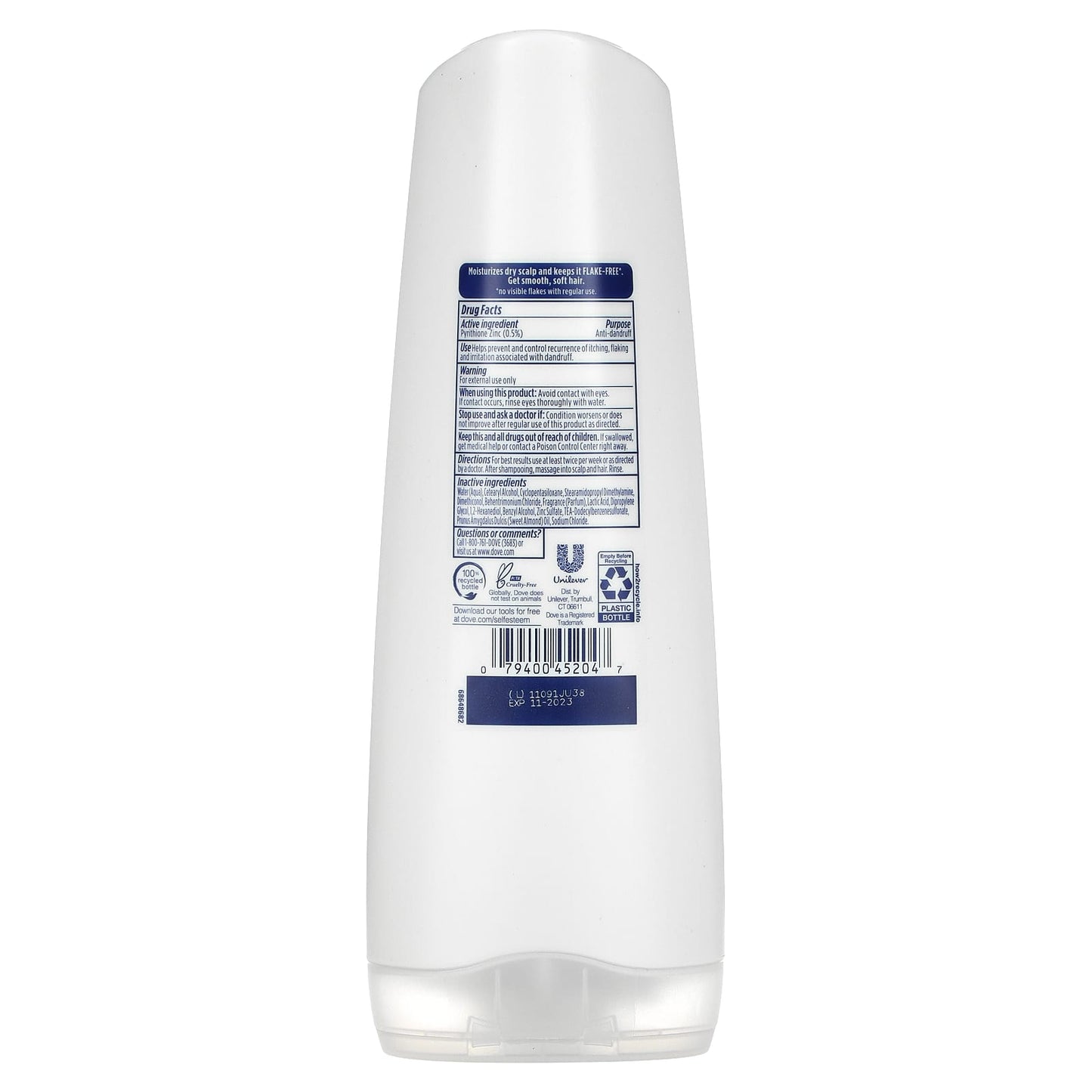 Dove, Dermacare Scalp, Anti-Dandruff Conditioner, Soothing Moisture, 12 fl oz (355 ml)