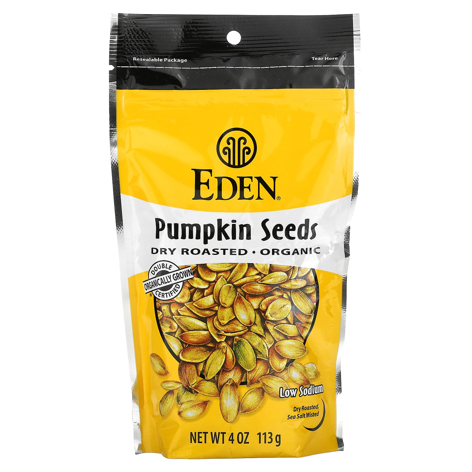 Eden Foods-Organic-Pumpkin Seeds-Dry Roasted-4 oz (113 g)