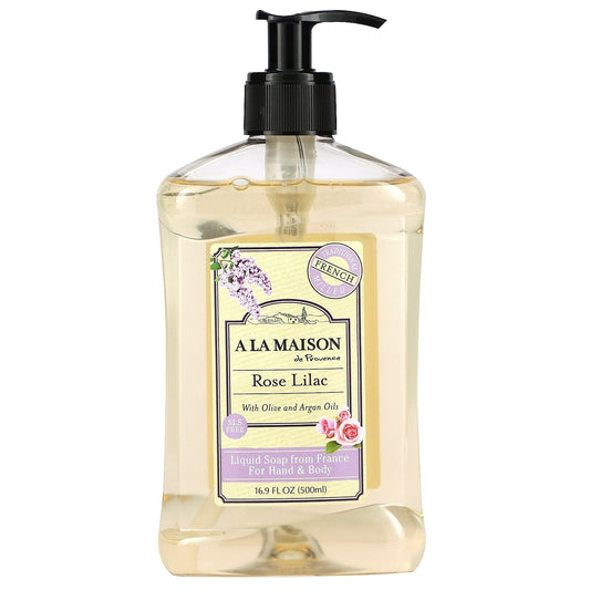 A La Maison de Provence-Liquid Soap For Hand & Body-Rose Lilac-16.9 fl oz (500 ml)