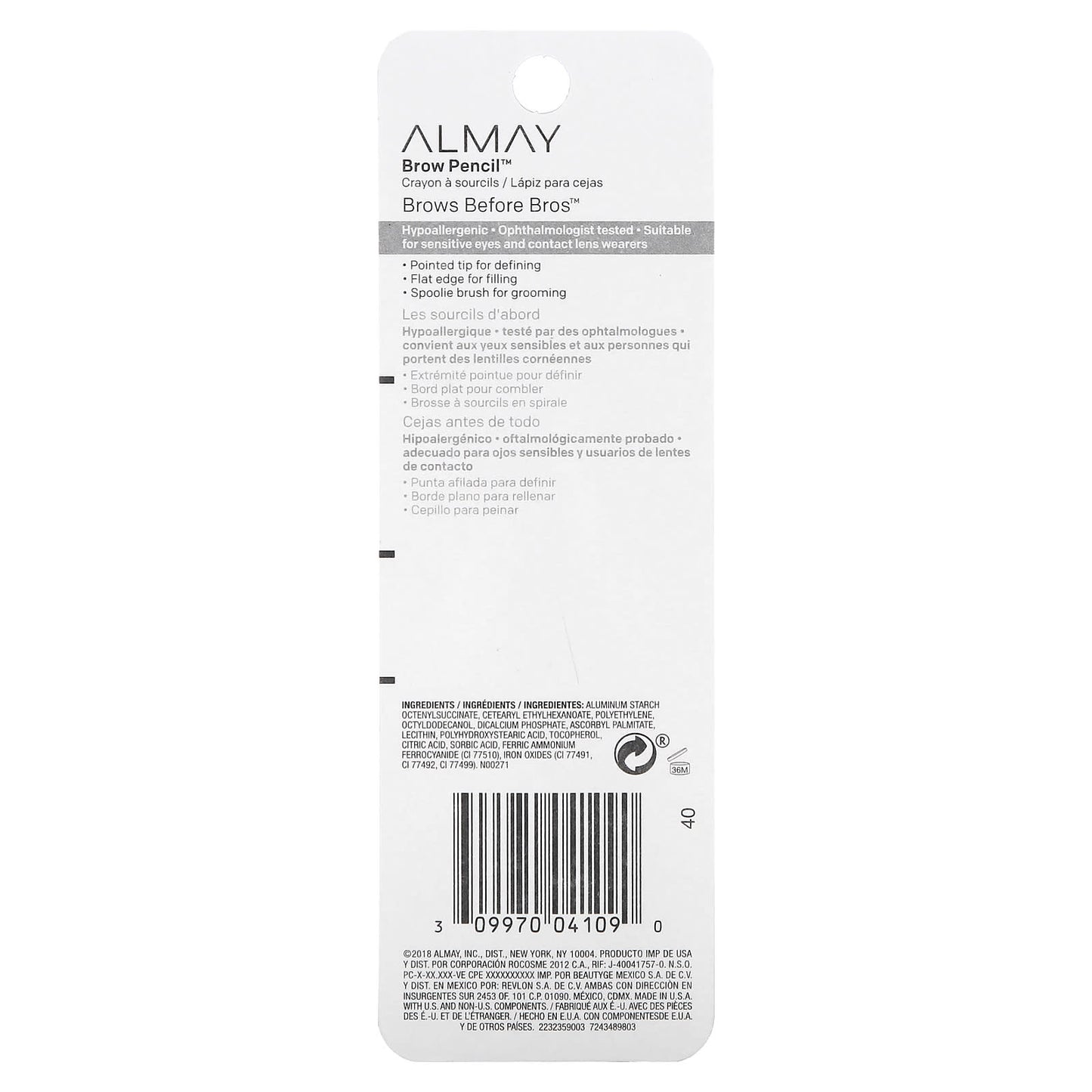 Almay, Brow Pencil, 803 Universal Taupe, 0.01 oz (0.2 g)